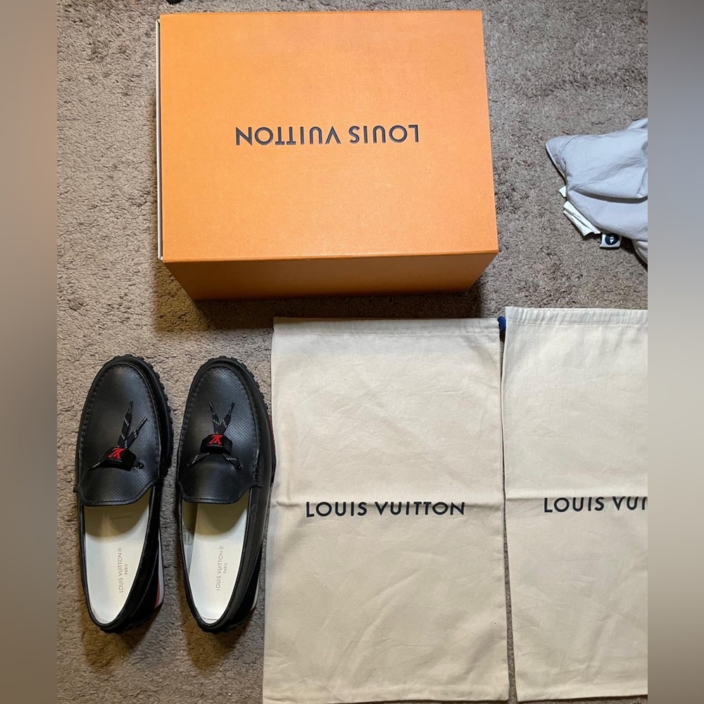 BRAND NEW- Louis Vuitton Monte Carlo Perforated Driving Loafers
